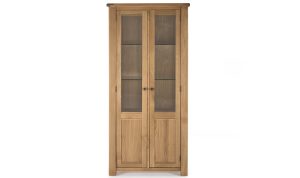 breeze oak display cabinet