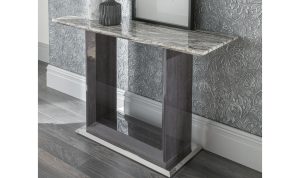 donatella grey marble console table