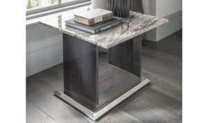 donatella grey marble lamp table