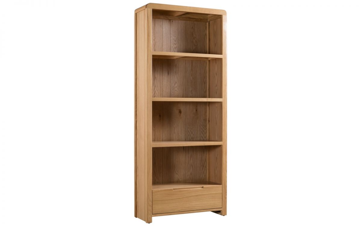 Curvey Oak Tall Bookcase