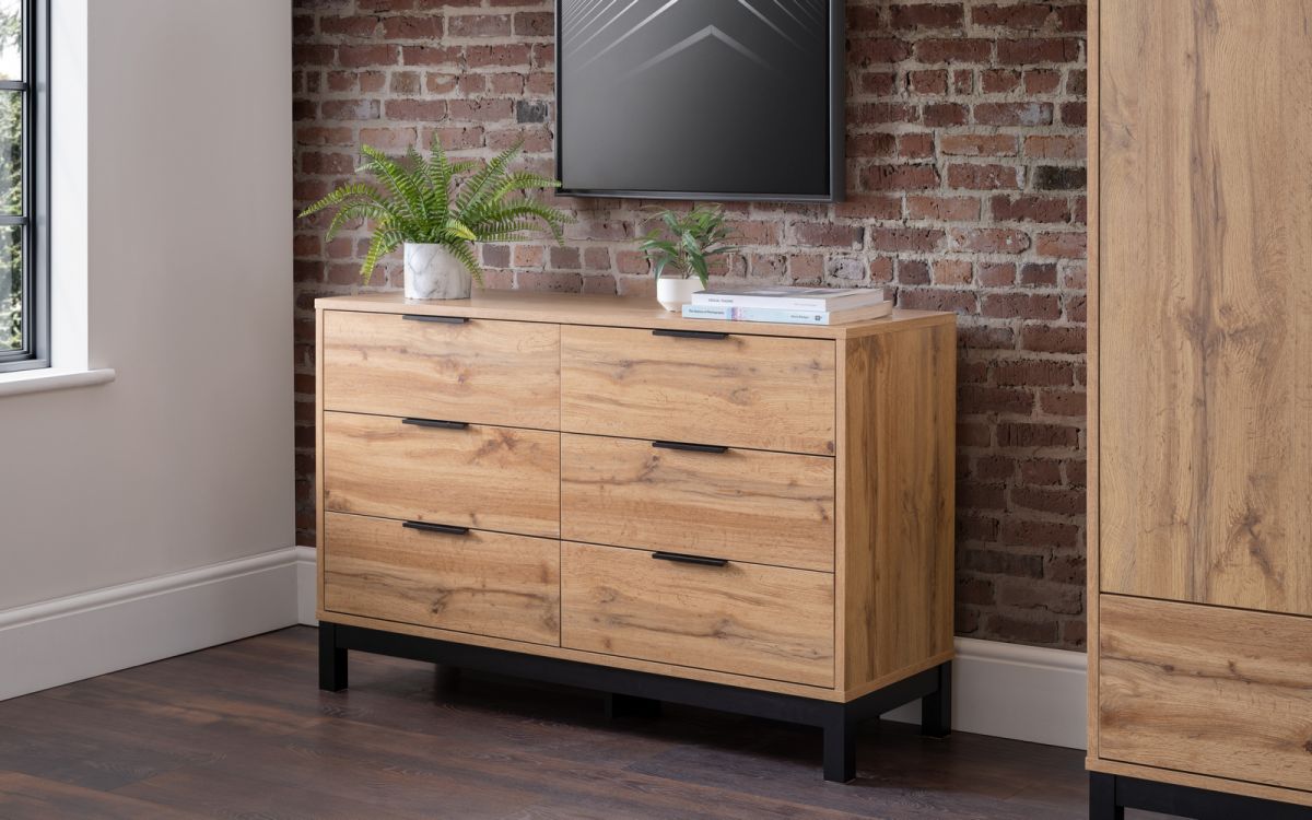 Bali Waxed 6 Drawer Chest