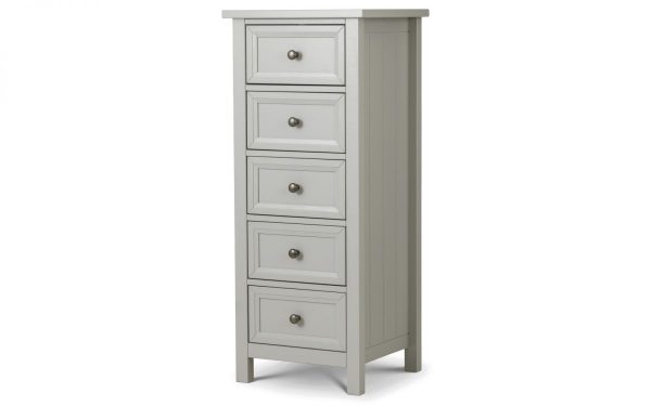 Maine Dove Grey 5 drawer chest