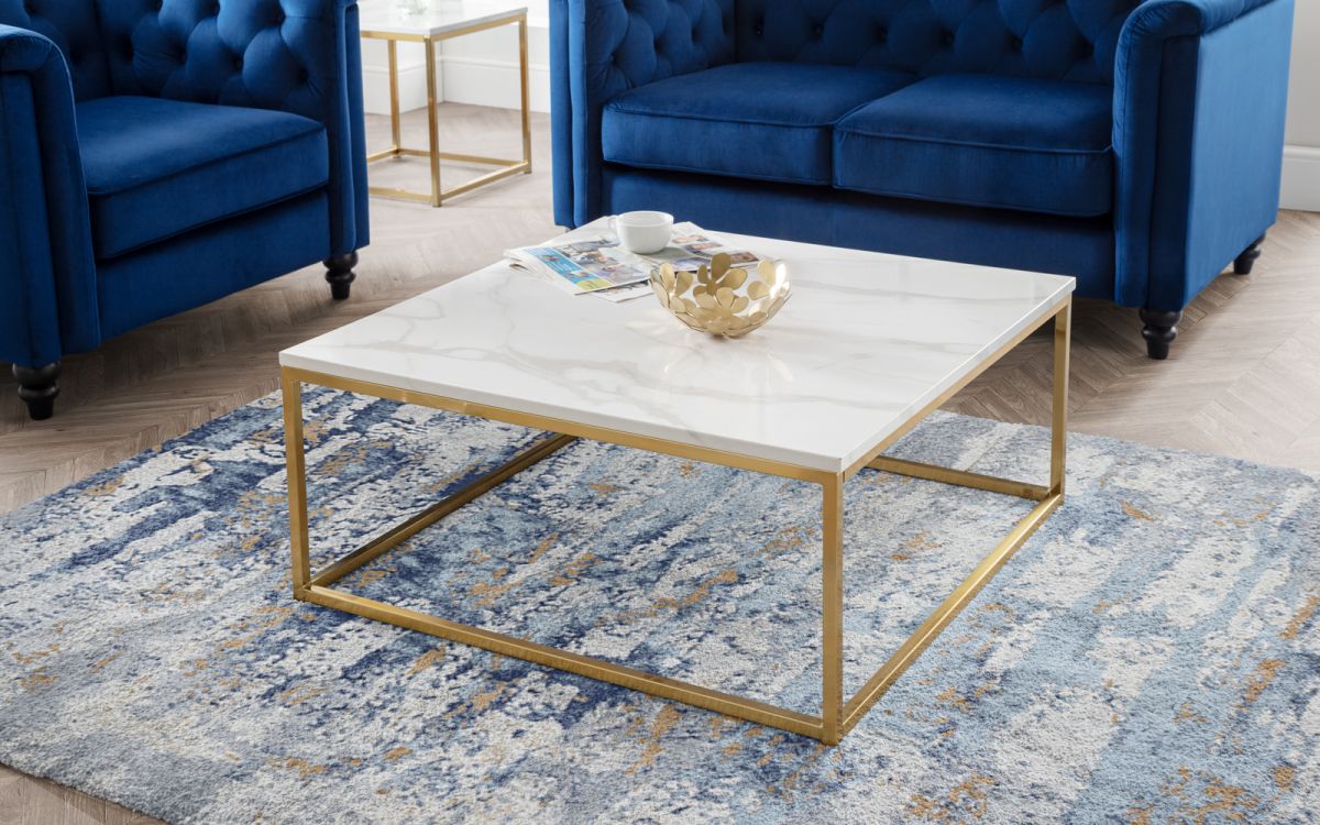 Scala Gold Marble Coffee Table