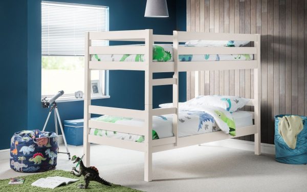 camden white wooden bunk bed