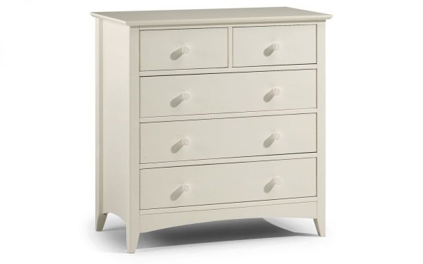 Cameo White 3+2 Drawer Chest
