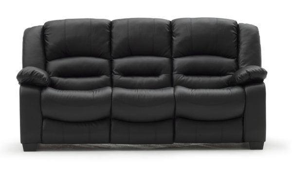 barletto black 3 seater sofa