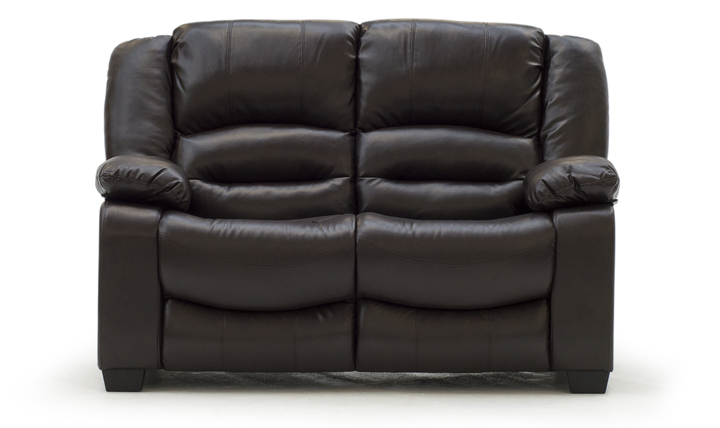 Barletto Brown 2 Seater Leather Sofa