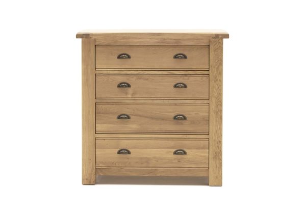 breeze oak 4 drawer chest