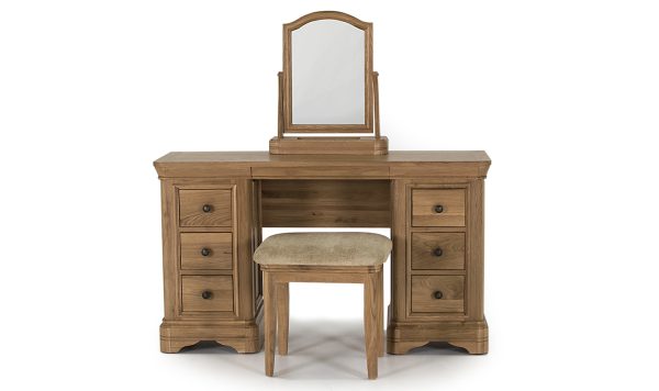 carmen oak dresser stool and mirror