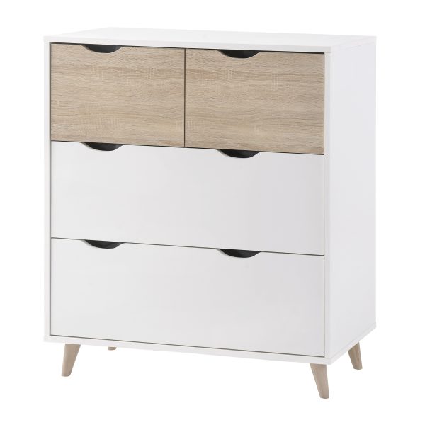 stockholm white 4 drawer chest