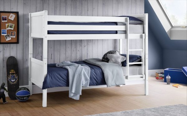 bella white wooden bunk