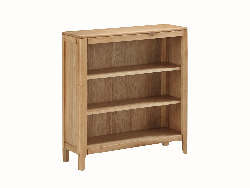 Dunmore Solid Oak Low Bookcase