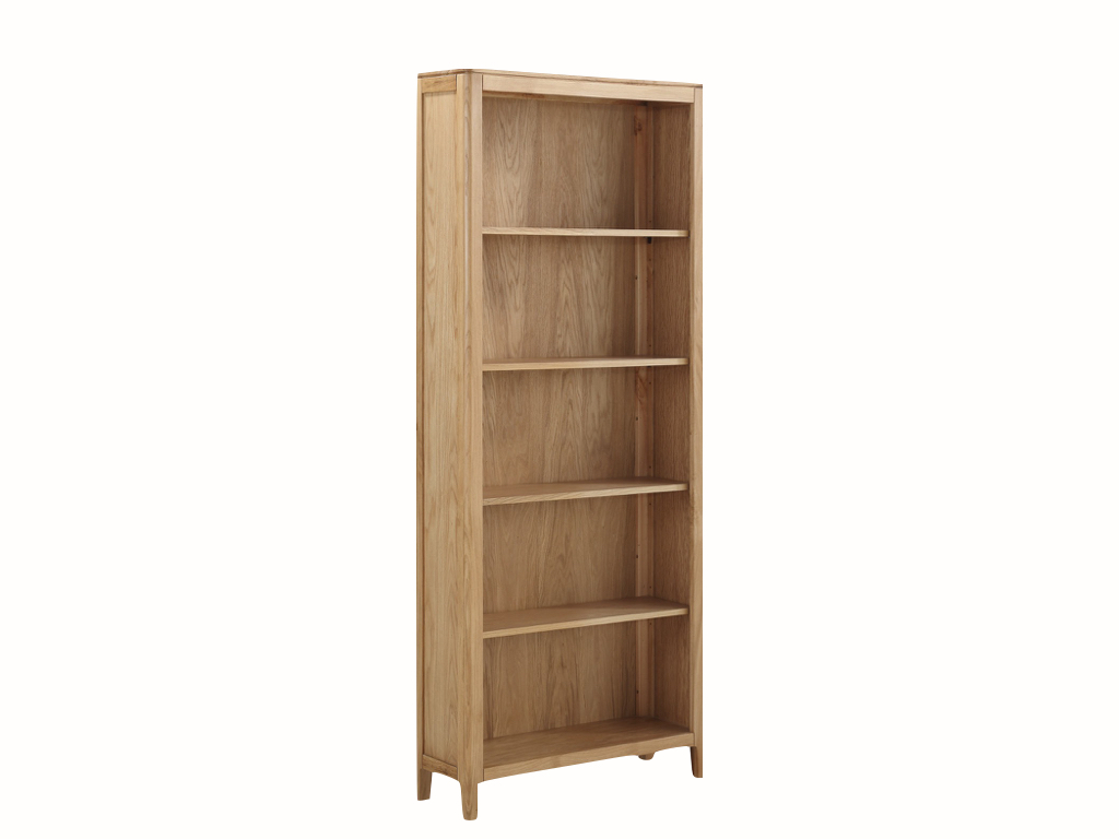 Dunmore Solid Oak Tall Bookcase