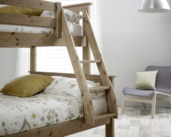 carra pine triple bunk ladder