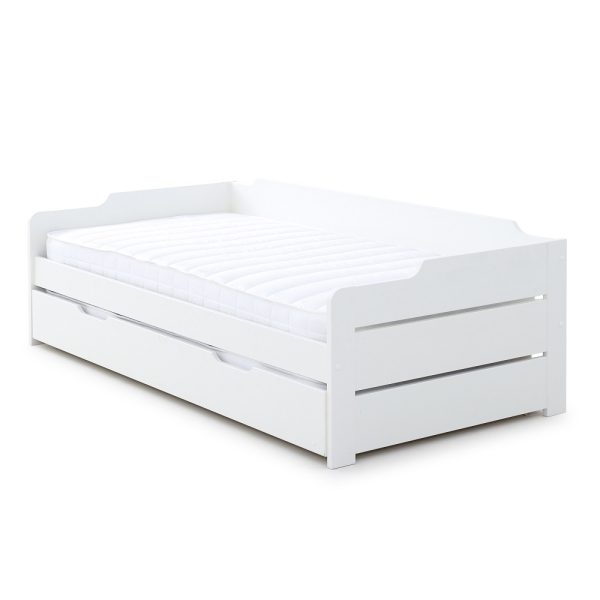 copella white guest bed with mattresses