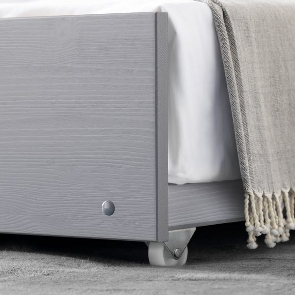 tyler grey guest bed trundle wheel