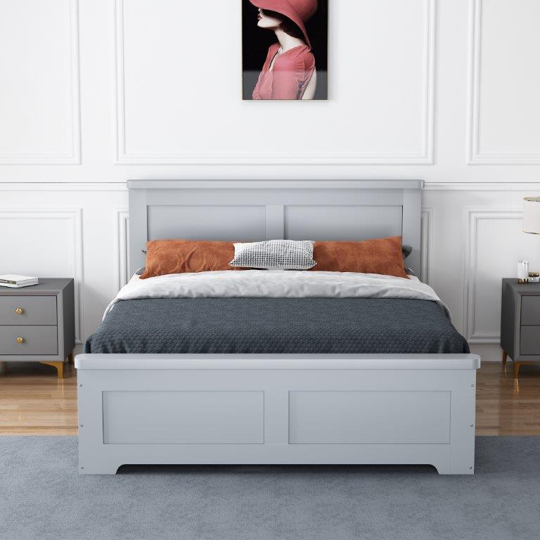 Conway Grey Double Storage Bed Frame