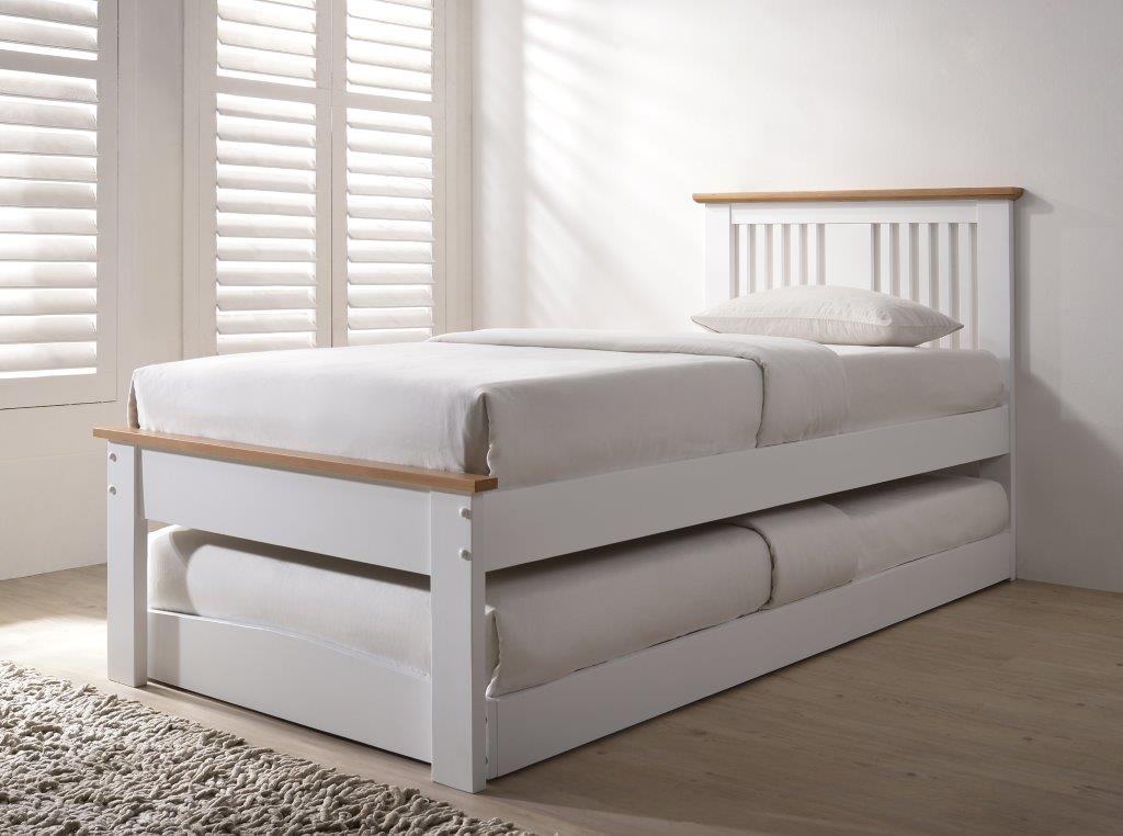 Halkyn White & Oak Single Guest Bed