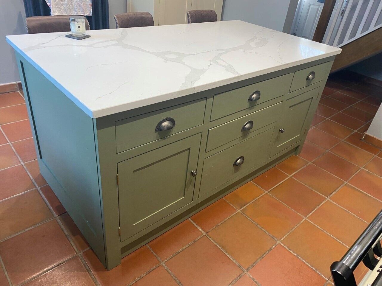 Cotswold Painted Solid Wooden Kitchen Island
