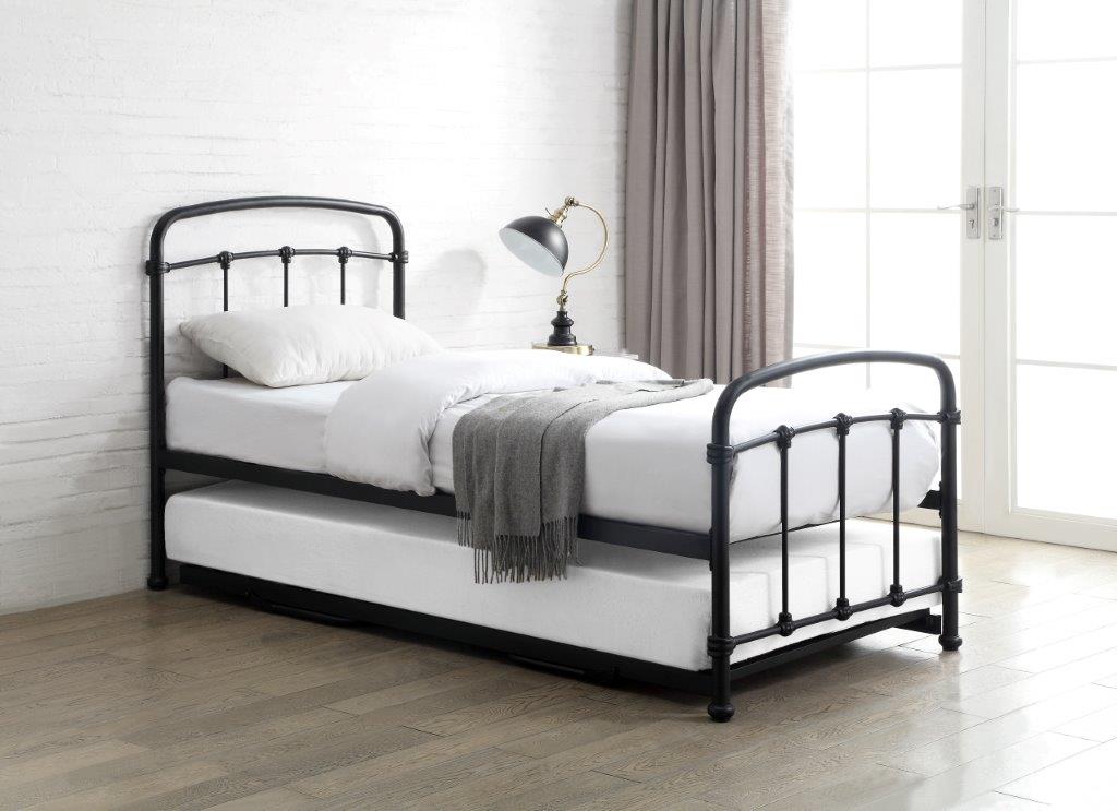 Mostyn Black Single Guest Bed