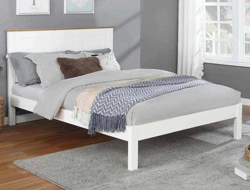 Conway White Oak Double Bed Frame