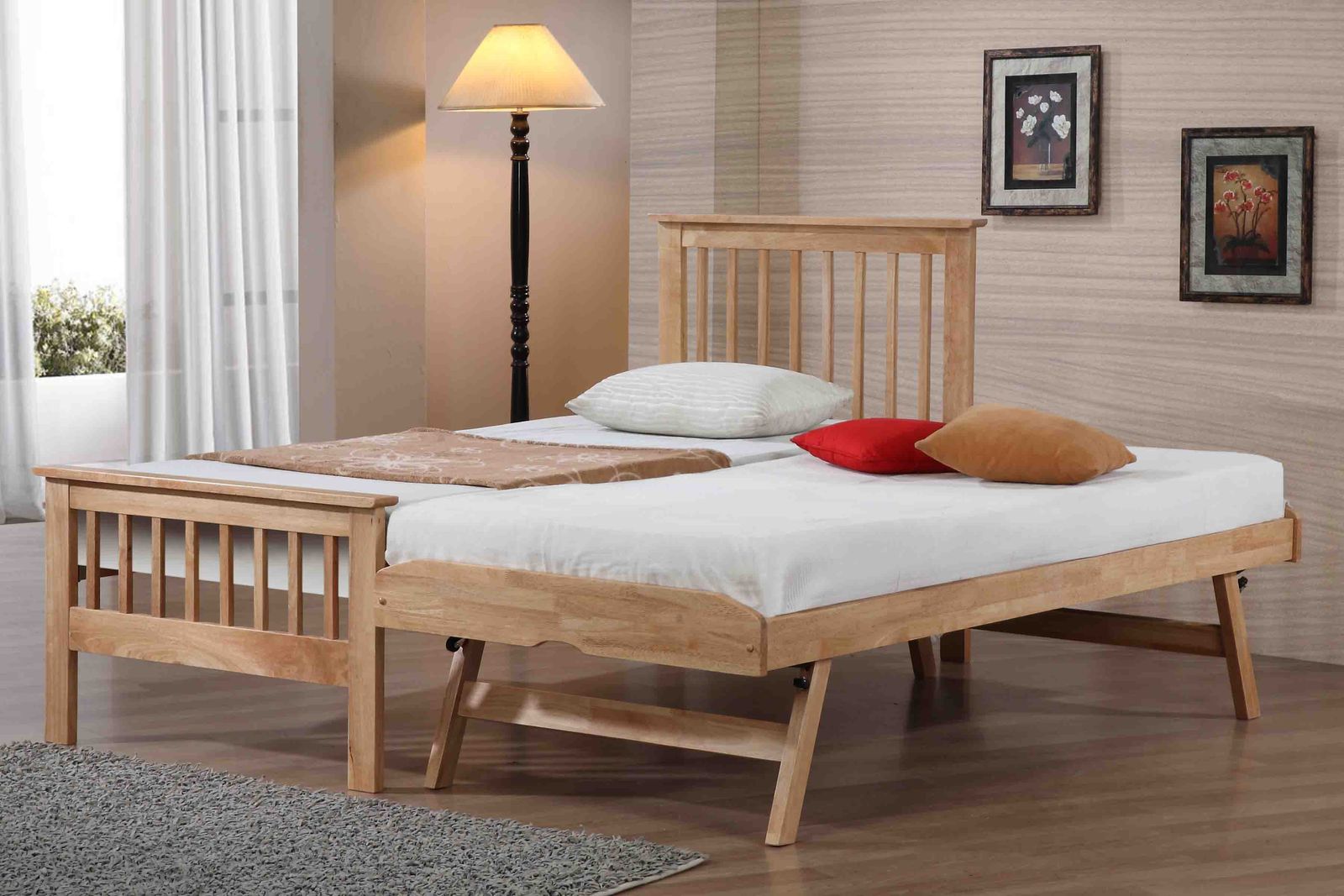 Pentre Oak Single Guest Bed