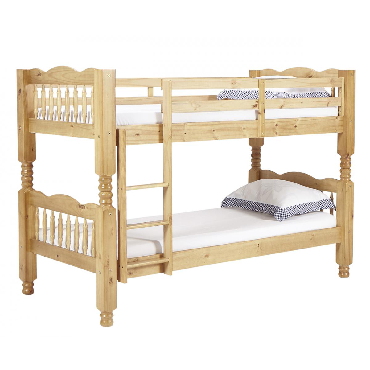 Trieste Chunky Pine Wooden Bunk Bed