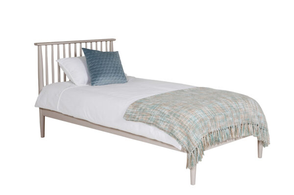 alesta grey single pine bed