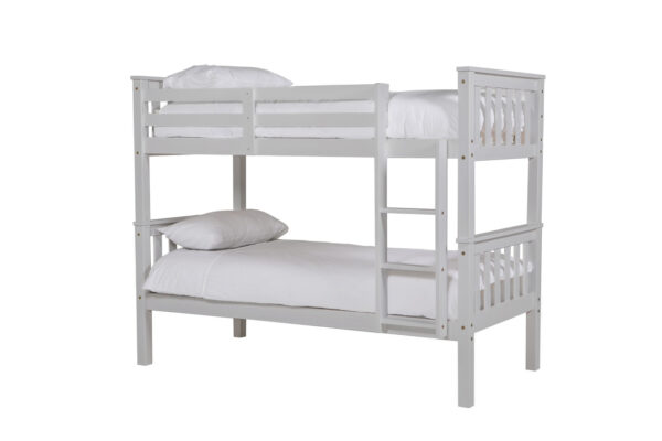 bronson grey solid wooden bunk bed