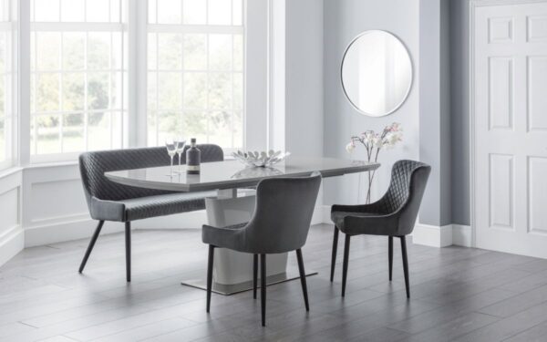 Como Extending Grey Dining Set