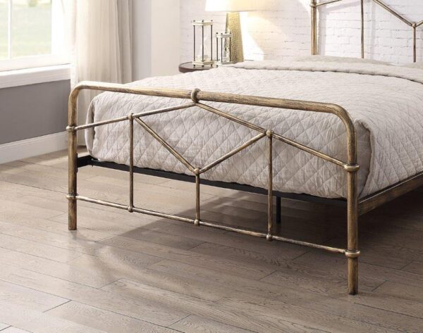 Axton Antique Bronze Kingsize Bed Frame - Image 3