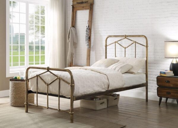 Axton Antique Bronze Single Bed Frame - Image 2