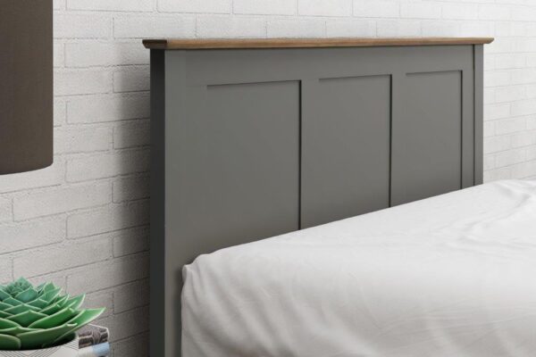 Conway Grey Oak Double Bed Frame - Image 2