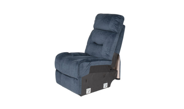 Dudley Blue 6 Seater Corner Recliner - Image 2