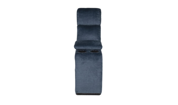 Dudley Blue 6 Seater Corner Recliner - Image 4