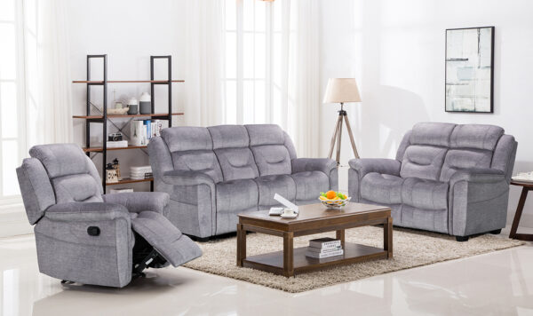 Dudley Grey 3 Seater Sofa - Image 2