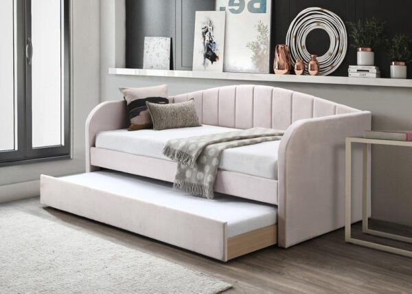 Flint Pink Fabric Guest Day Bed - Image 2