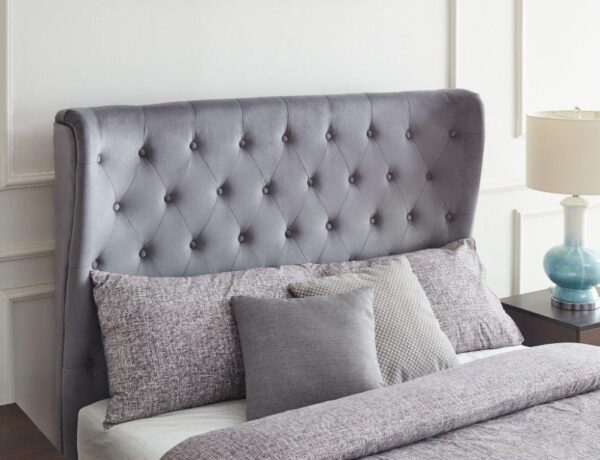 Holway Grey Kingsize Ottoman Bed - Image 3