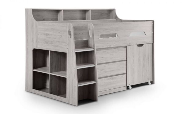 Jupiter Grey Oak Midsleeper Bed - Image 3