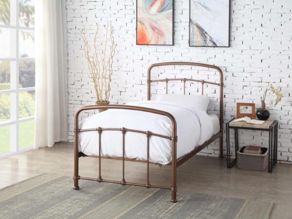 Mostyn Shining Rose Single Bed Frame - Image 2