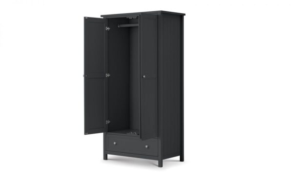 Maine Anthracite 2 Door Combination Wardrobe - Image 3