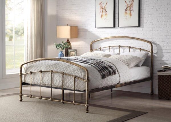 Mostyn Antique Bronze Double Bed Frame - Image 2