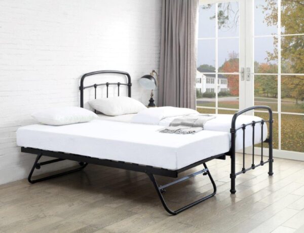 Mostyn Black Single Guest Bed - Image 2