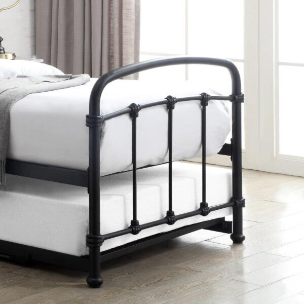 Mostyn Black Single Guest Bed - Image 3