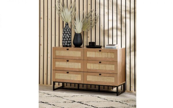 Padstow Oak 6 Drawer Chest