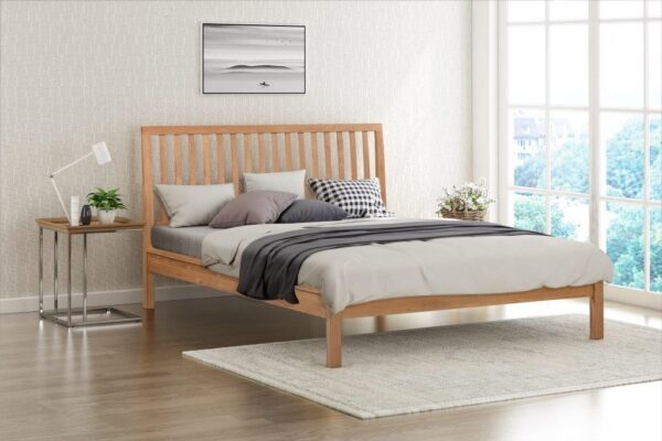 Rowley Oak Kingsize Bed Frame - Image 2