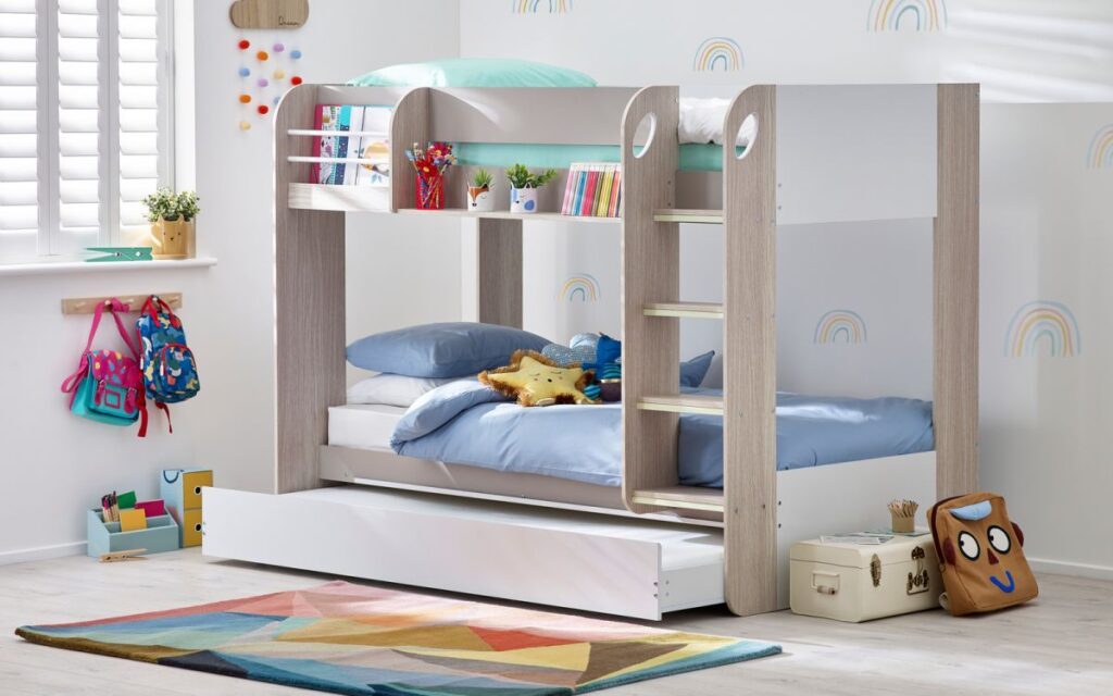 Mars Taupe Bunk Bed - With Guest Bed
