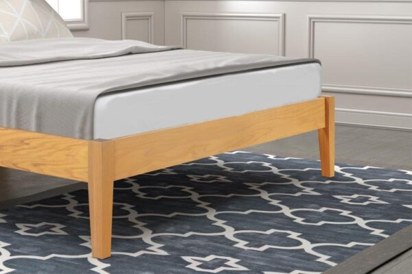 Whelston Oak Kingsize Bed Frame - Image 4