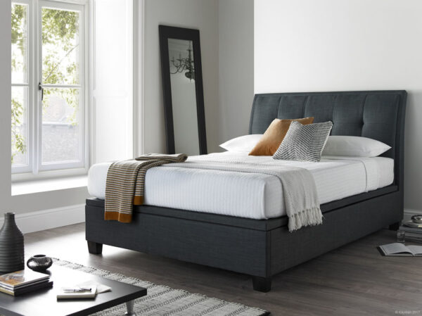 Accent Slate Kingsize Ottoman Bed