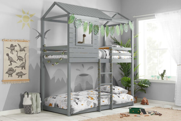 Adventure Grey Wooden Bunk Bed